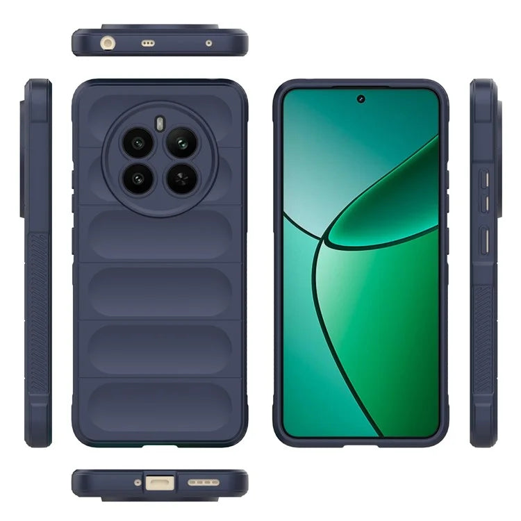 For Realme 12+ 5G TPU Case Anti-slip Rugged Back Protective Cover