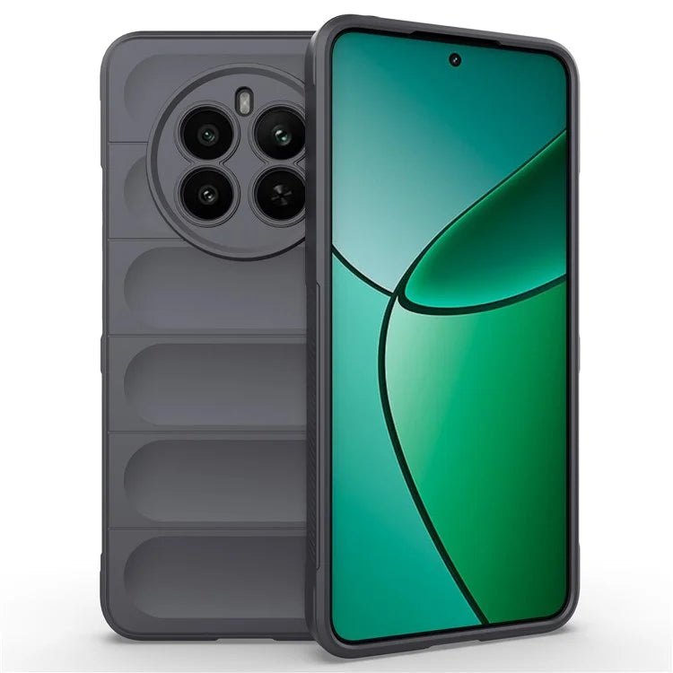 For Realme 12+ 5G TPU Case Anti-slip Rugged Back Protective Cover