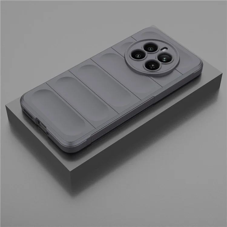 For Realme 12+ 5G TPU Case Anti-slip Rugged Back Protective Cover