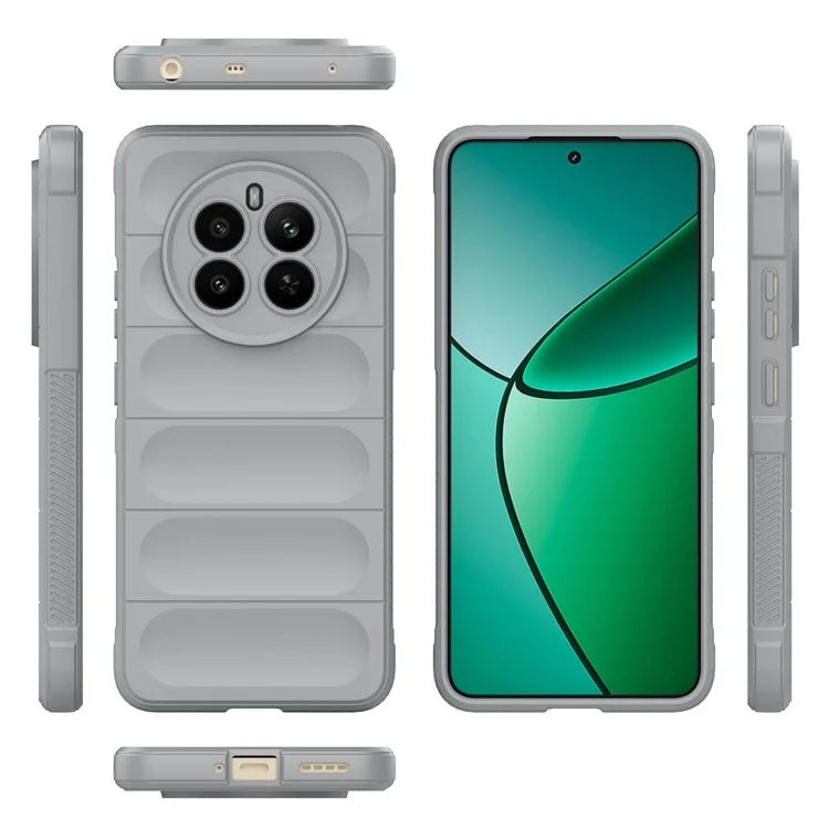 For Realme 12+ 5G TPU Case Anti-slip Rugged Back Protective Cover