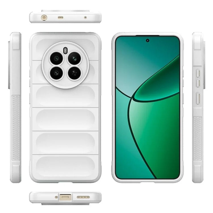 For Realme 12+ 5G TPU Case Anti-slip Rugged Back Protective Cover