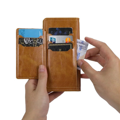 For Samsung Galaxy A15 4G / A15 5G Case Zipper PU Leather Stand Wallet Phone Cover