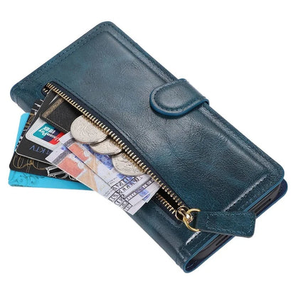 For Samsung Galaxy A15 4G / A15 5G Case Zipper PU Leather Stand Wallet Phone Cover