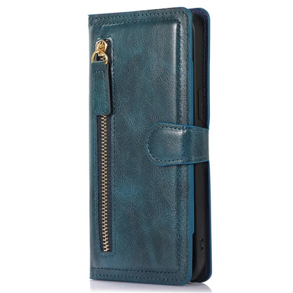 For Samsung Galaxy A15 4G / A15 5G Case Zipper PU Leather Stand Wallet Phone Cover