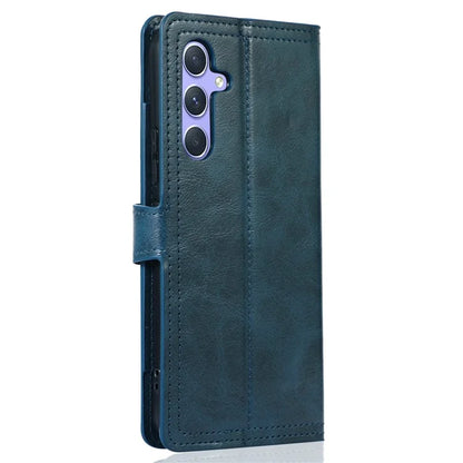 For Samsung Galaxy A15 4G / A15 5G Case Zipper PU Leather Stand Wallet Phone Cover