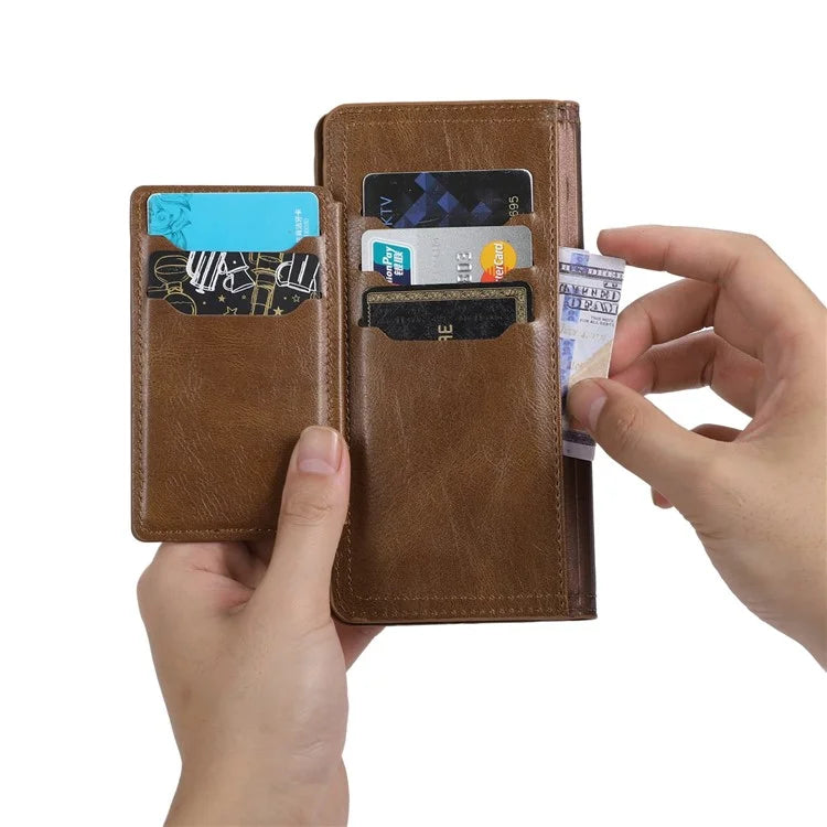 For Samsung Galaxy A15 4G / A15 5G Case Zipper PU Leather Stand Wallet Phone Cover