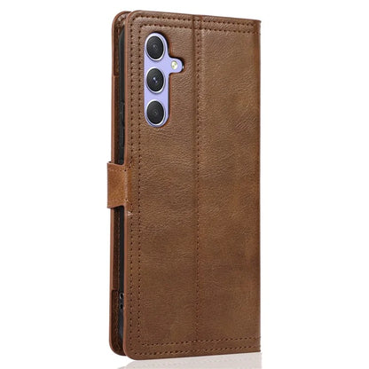 For Samsung Galaxy A15 4G / A15 5G Case Zipper PU Leather Stand Wallet Phone Cover