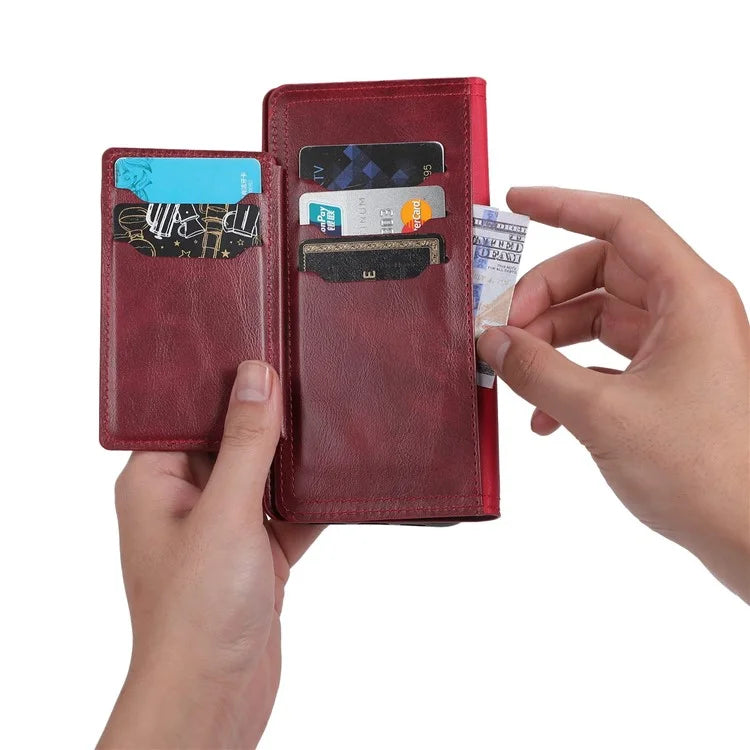 For Samsung Galaxy A15 4G / A15 5G Case Zipper PU Leather Stand Wallet Phone Cover