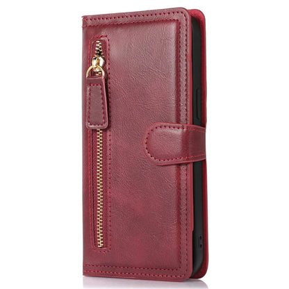 For Samsung Galaxy A15 4G / A15 5G Case Zipper PU Leather Stand Wallet Phone Cover