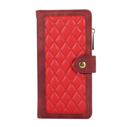 For Samsung Galaxy A55 5G Case Zipper Pocket Flip Leather Phone Cover Handbag