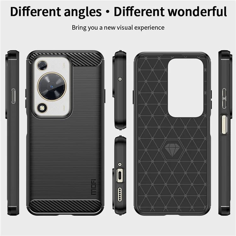 MOFI JK TPU Series-1 For Huawei nova Y72 4G / Enjoy 70 Phone Case TPU Carbon Fiber Texture Cover