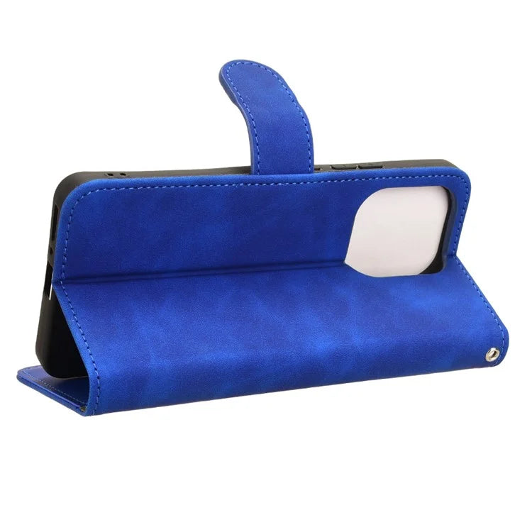 For Xiaomi Redmi Note 13 4G Case Skin-Touch Leather Flip Stand Phone Protective Cover
