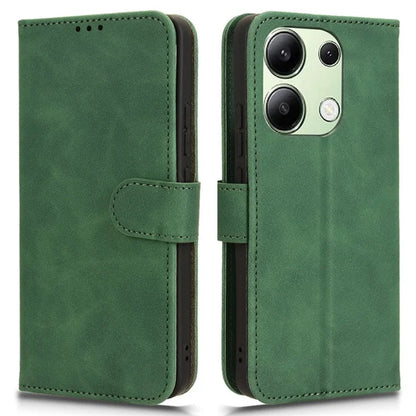 For Xiaomi Redmi Note 13 4G Case Skin-Touch Leather Flip Stand Phone Protective Cover