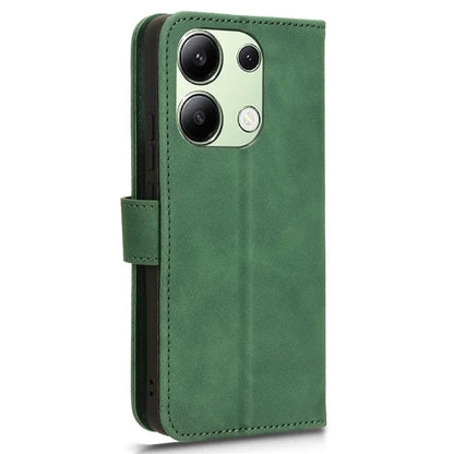 For Xiaomi Redmi Note 13 4G Case Skin-Touch Leather Flip Stand Phone Protective Cover