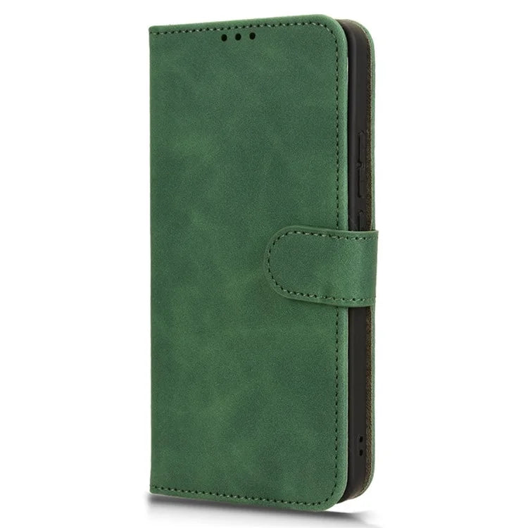 For Xiaomi Redmi Note 13 4G Case Skin-Touch Leather Flip Stand Phone Protective Cover