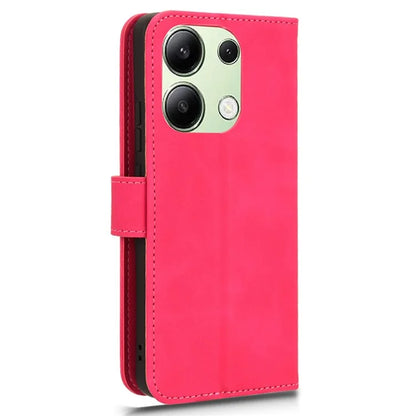 For Xiaomi Redmi Note 13 4G Case Skin-Touch Leather Flip Stand Phone Protective Cover