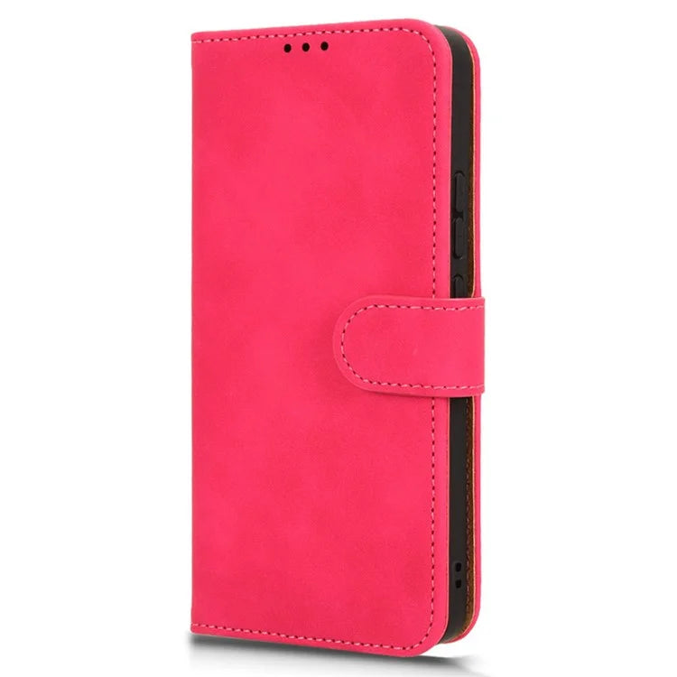 For Xiaomi Redmi Note 13 4G Case Skin-Touch Leather Flip Stand Phone Protective Cover