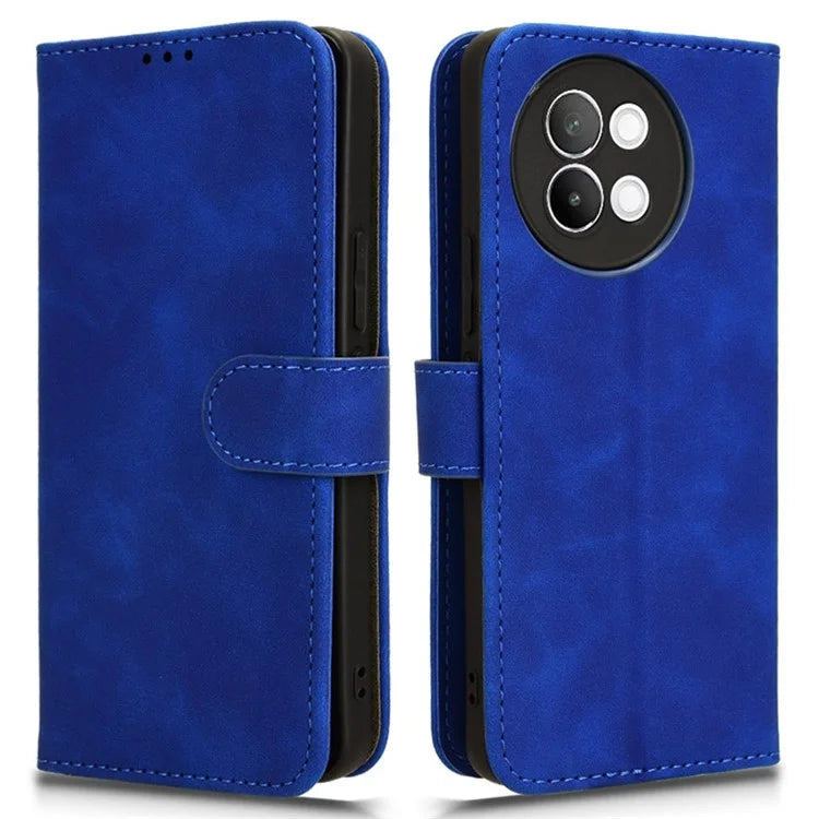 For vivo S18e 5G Leather Case Skin-Touch Wallet Phone Cover