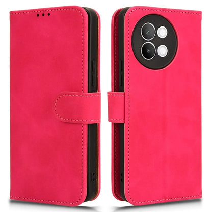 For vivo S18e 5G Leather Case Skin-Touch Wallet Phone Cover