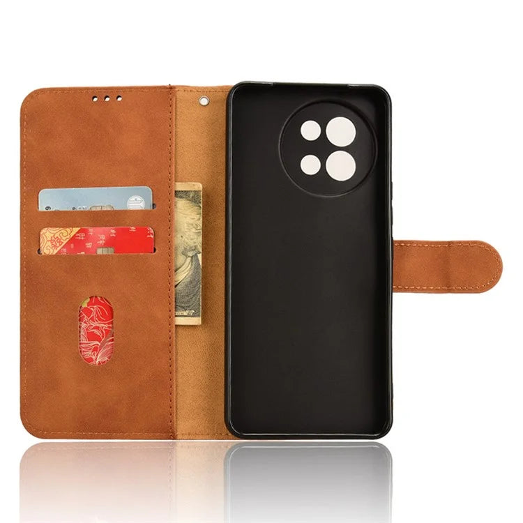 For vivo S18e 5G Leather Case Skin-Touch Wallet Phone Cover