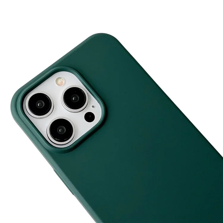 For iPhone 15 Pro Max Case Soft Touch Liquid Silicone Phone Cover with Neck Lanyard Strap