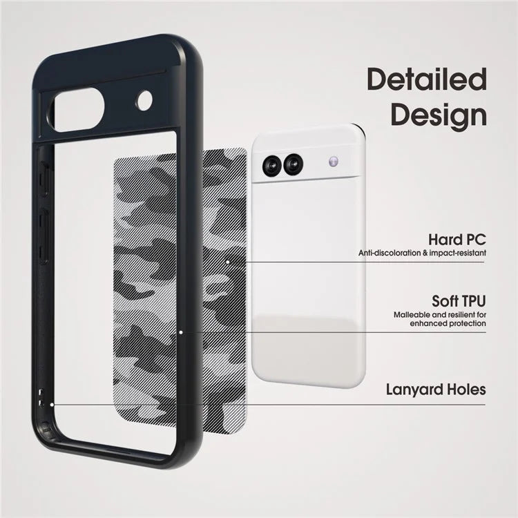 IBMRS For Google Pixel 8a Case TPU+PC Armor Shockproof Phone Cover