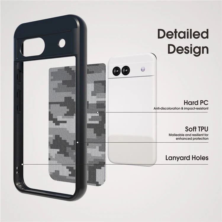 IBMRS For Google Pixel 8a Case TPU+PC Armor Shockproof Phone Cover
