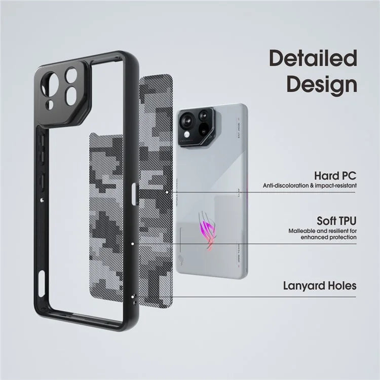 IBMRS For Asus ROG Phone 8 5G Case TPU+PC Shockproof Protection Phone Cover