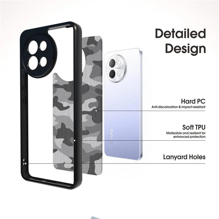 IBMRS For vivo S18e 5G Case Hybrid Soft TPU Frame+ Hard PC Back Phone Cover