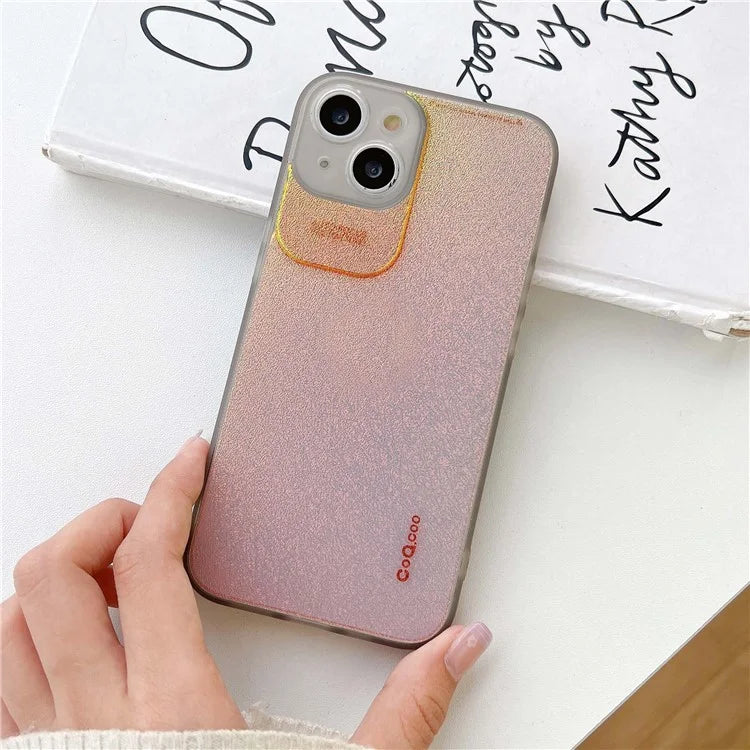 Q.COO Aurora Series for iPhone 13 Case TPU+PET Phone Cover with Aesthetic Detailing