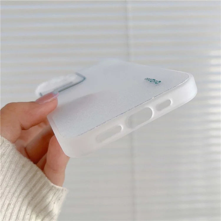 Q.COO Aurora Series for iPhone 13 Case TPU+PET Phone Cover with Aesthetic Detailing