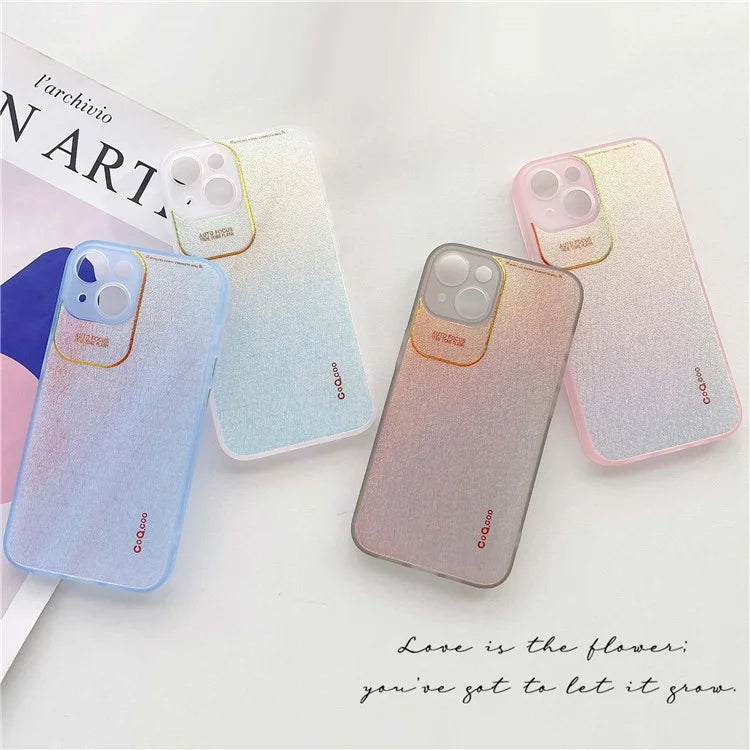 Q.COO Aurora Series for iPhone 13 Case TPU+PET Phone Cover with Aesthetic Detailing