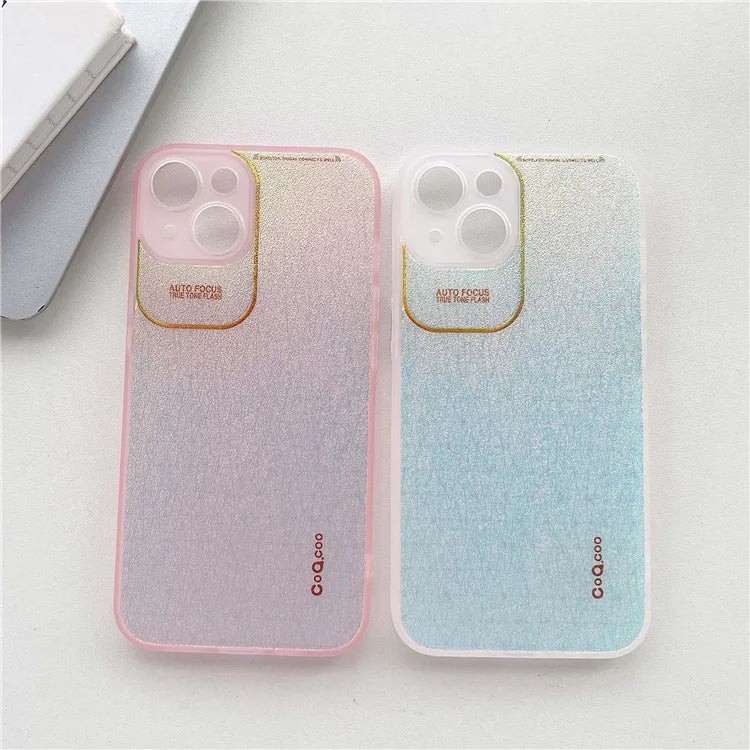 Q.COO Aurora Series for iPhone 13 Case TPU+PET Phone Cover with Aesthetic Detailing