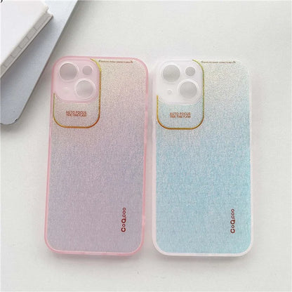 Q.COO Aurora Series for iPhone 13 Case TPU+PET Phone Cover with Aesthetic Detailing