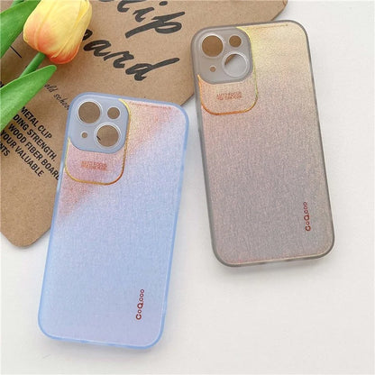 Q.COO Aurora Series for iPhone 13 Case TPU+PET Phone Cover with Aesthetic Detailing