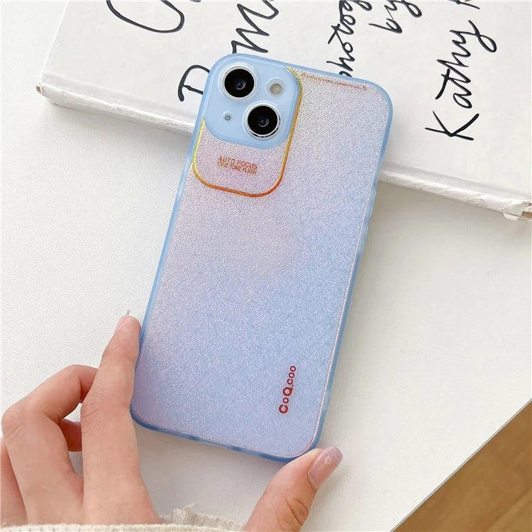 Q.COO Aurora Series for iPhone 13 Case TPU+PET Phone Cover with Aesthetic Detailing