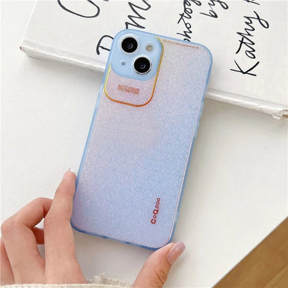 Q.COO Aurora Series for iPhone 13 Case TPU+PET Phone Cover with Aesthetic Detailing