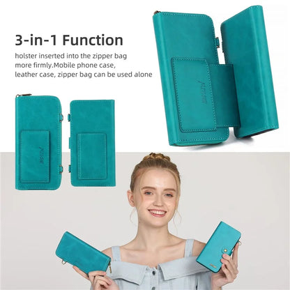 MEGSHI 020 Series for Samsung Galaxy S23 FE Case Crossbody Leather Phone Cover Detachable Wallet