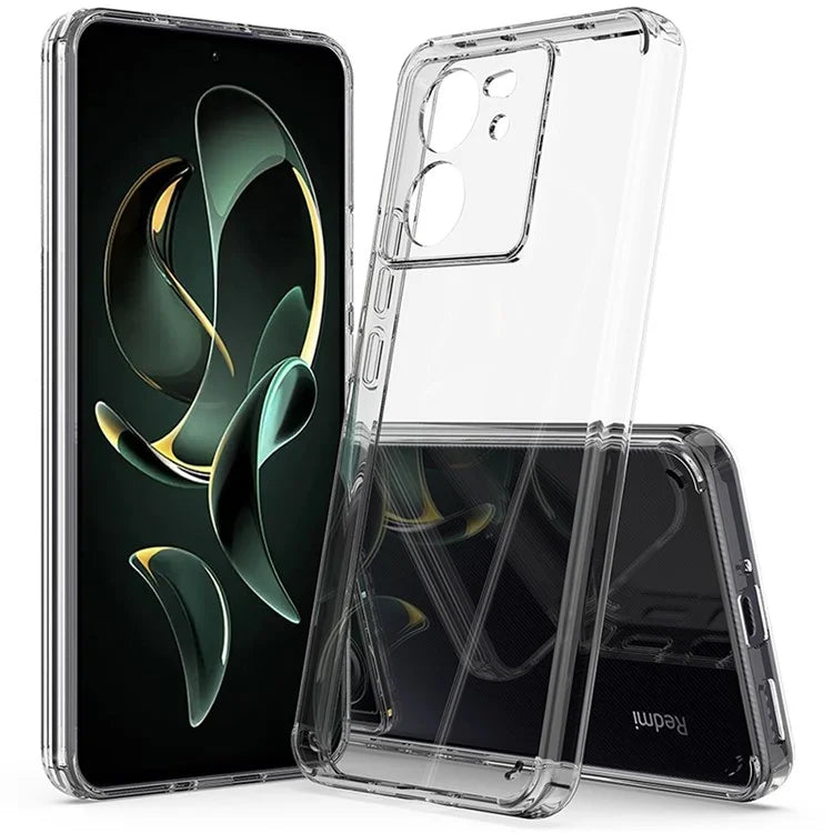For Xiaomi 13T / 13T Pro / Redmi K60 Ultra Phone Case TPU+Acrylic Clear Back Cover
