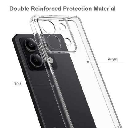 For Xiaomi Redmi Note 13 Pro 5G / Poco X6 5G Case TPU+Acrylic Transparent Mobile Phone Cover