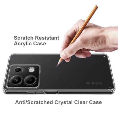 For Xiaomi Redmi Note 13 Pro 5G / Poco X6 5G Case TPU+Acrylic Transparent Mobile Phone Cover
