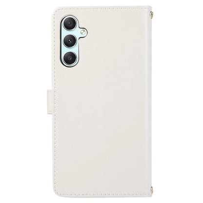 For Samsung Galaxy S23 FE Leather Case Rhombus Stitching Wallet Zipper Phone Cover with Strap