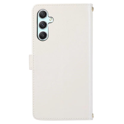 For Samsung Galaxy A14 5G / 4G Leather Case Zipper Pocket Phone Cover with Wrist Strap