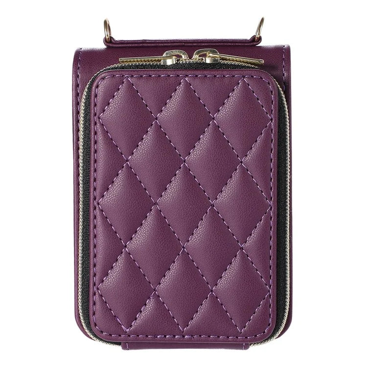 For Samsung Galaxy Z Flip5 5G Case Leather+PC Zipper Phone Cover with Wrist Strap