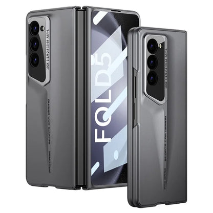 GKK For Samsung Galaxy Z Fold5 5G Case Anti-Drop Hard PC Phone Cover with Tempered Glass Film