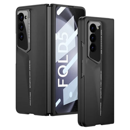 GKK For Samsung Galaxy Z Fold5 5G Case Anti-Drop Hard PC Phone Cover with Tempered Glass Film