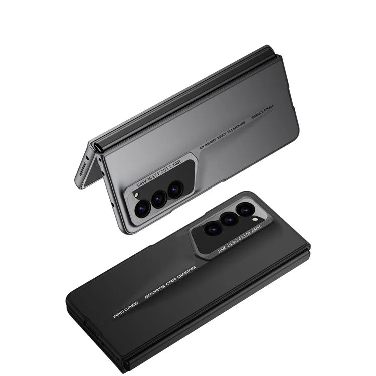 GKK For Samsung Galaxy Z Fold5 5G Case Anti-Drop Hard PC Phone Cover with Tempered Glass Film