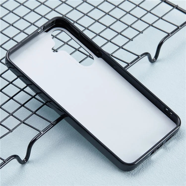 For Samsung Galaxy S24 Case Mirror Surface Back Shockproof Soft TPU Phone Cover