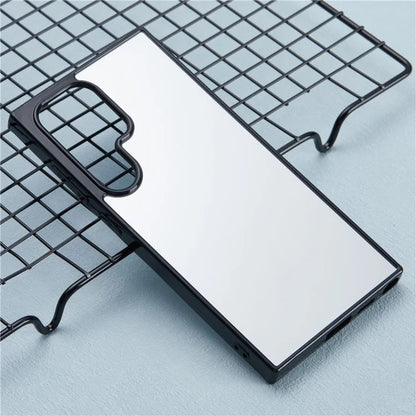 For Samsung Galaxy S24 Ultra TPU Case Mirror Surface Phone Cover Bright Reflection