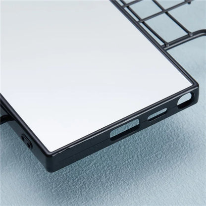 For Samsung Galaxy S24 Ultra TPU Case Mirror Surface Phone Cover Bright Reflection